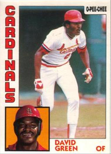 1984 O-Pee-Chee Baseball Cards 362     David Green